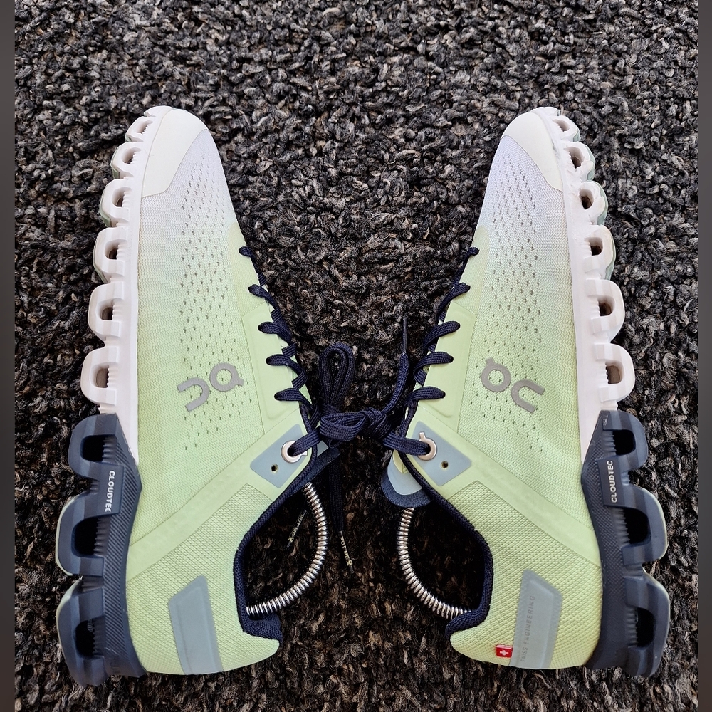 On Cloud Cloudflow 3 Running Shoes Woman Size 7 Meadow Green White**Pls Read** - Picture 14 of 16